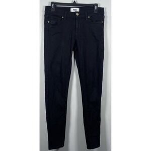 Paige Jeans‎ Women's 28 Black Verdugo Ankle Denim Pants Skinny Low Rise Stretch